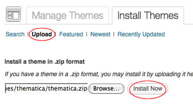 Install theme